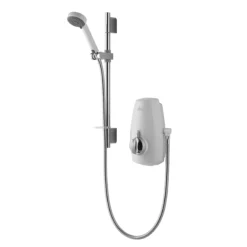 Aqualisa Aquastream 4-spray Pattern White Chrome Effect Thermostatic Mixer Shower