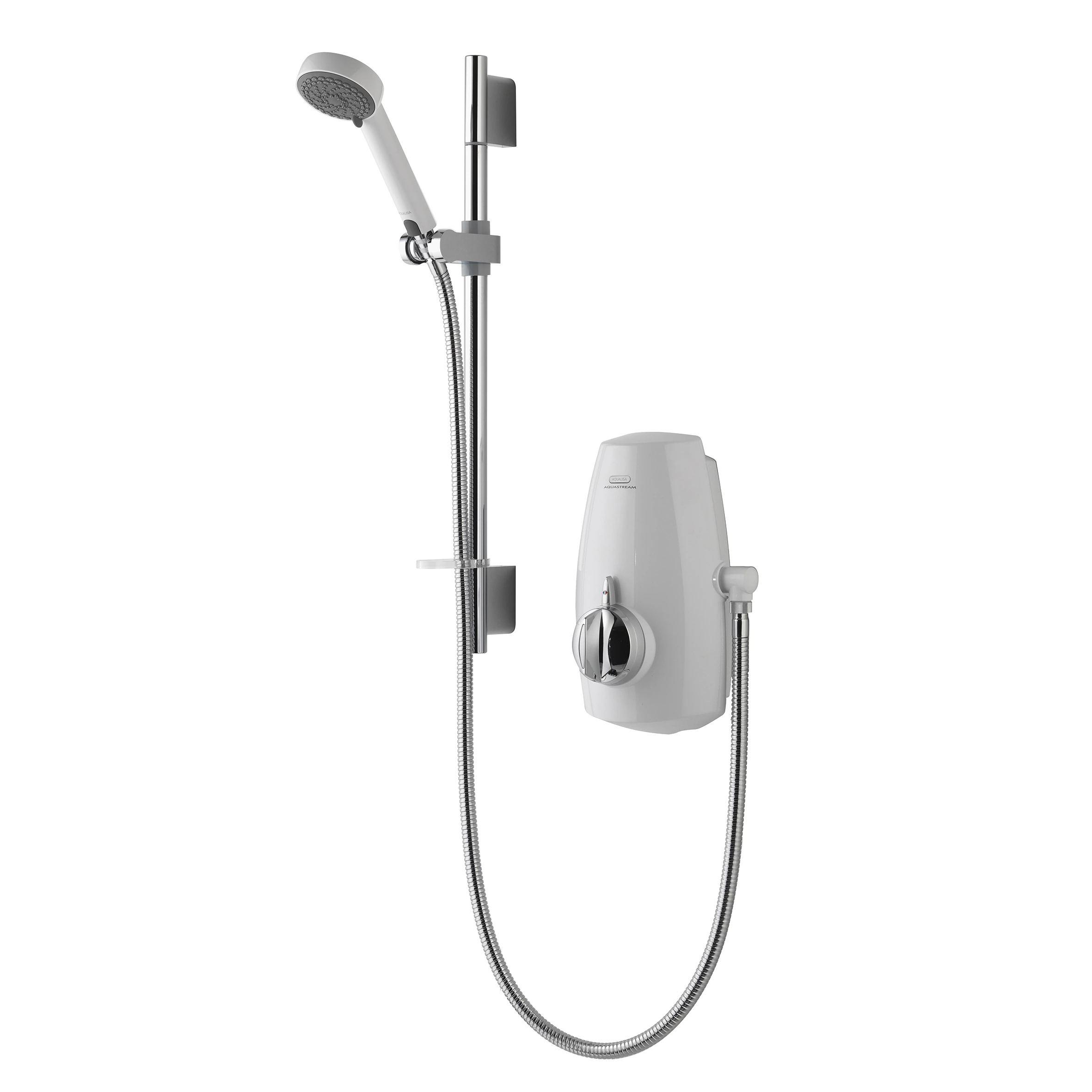 Aqualisa Aquastream 4-spray Pattern White Chrome Effect Thermostatic Mixer Shower 1 Aqualisa Aquastream 4-spray Pattern White Chrome Effect Thermostatic Mixer Shower