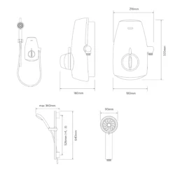 Aqualisa Aquastream 4-spray Pattern White Chrome Effect Thermostatic Mixer Shower 16 Aqualisa Aquastream 4-spray Pattern White Chrome Effect Thermostatic Mixer Shower -Ideal Standard Shop aqualisa aquastream 4 spray pattern white chrome effect thermostatic mixer shower5023942128965 22t bq