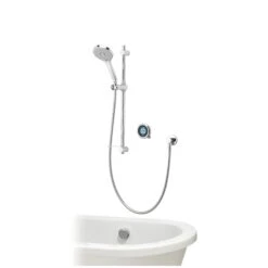 Aqualisa Optic Q Concealed Valve HP/Combi Smart Digital Mixer Shower With Overflow Bath Filler & Adjustable Head