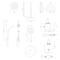 Aqualisa Optic Q Exposed Valve HP/Combi Smart Digital Mixer Shower With Adjustable & Ceiling-fixed Head -Ideal Standard Shop aqualisa optic q exposed valve hp combi smart digital mixer shower with adjustable ceiling fixed head5023942267800 01t bq