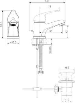Arborg Basin Mixer Tap -Ideal Standard Shop arborg basin mixer tap3663602662051 06bq
