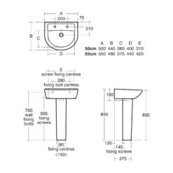 Armitage Shanks Sandringham 21 Full Pedestal Basin -Ideal Standard Shop armitage shanks sandringham 21 full pedestal basin5017830505815 01t bq