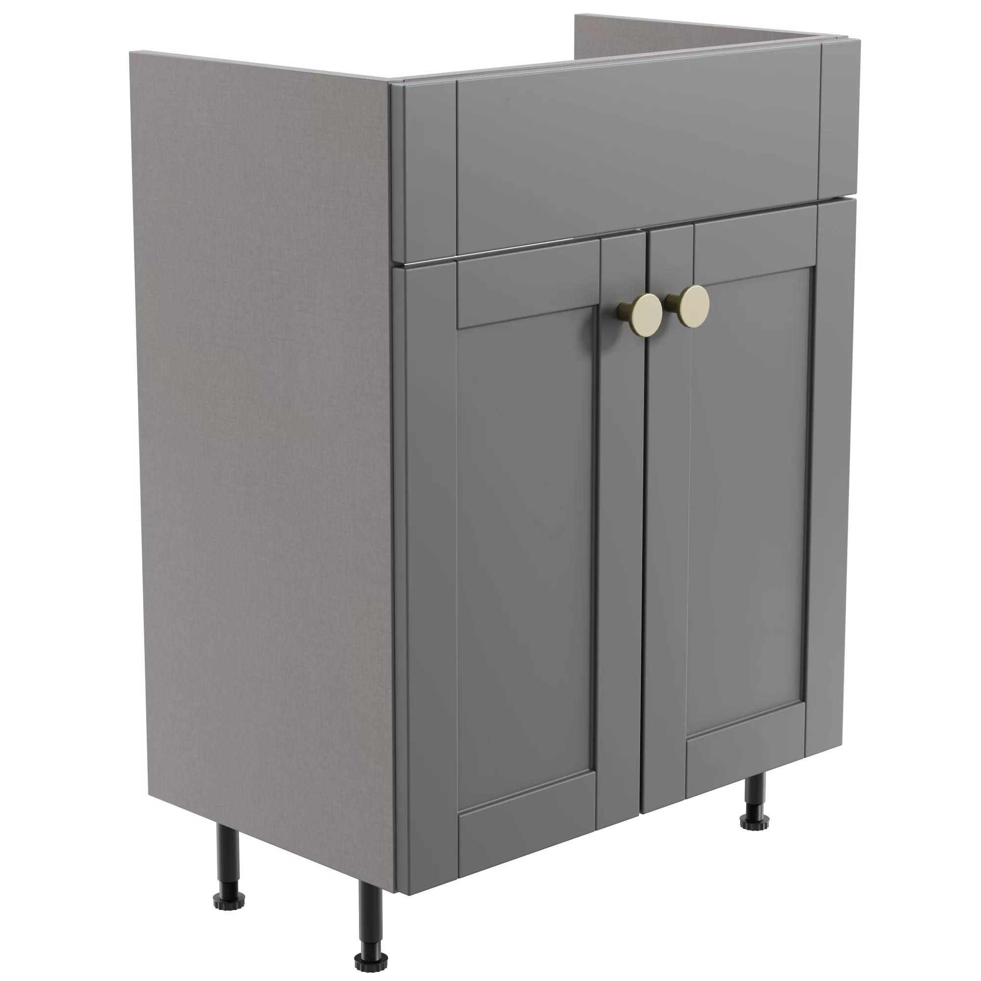 Ideal Standard Shop -Ideal Standard Shop ashford matt dusty grey freestanding bathroom vanity cabinet w 595mm h 820mm5059340682938 03c bq 1