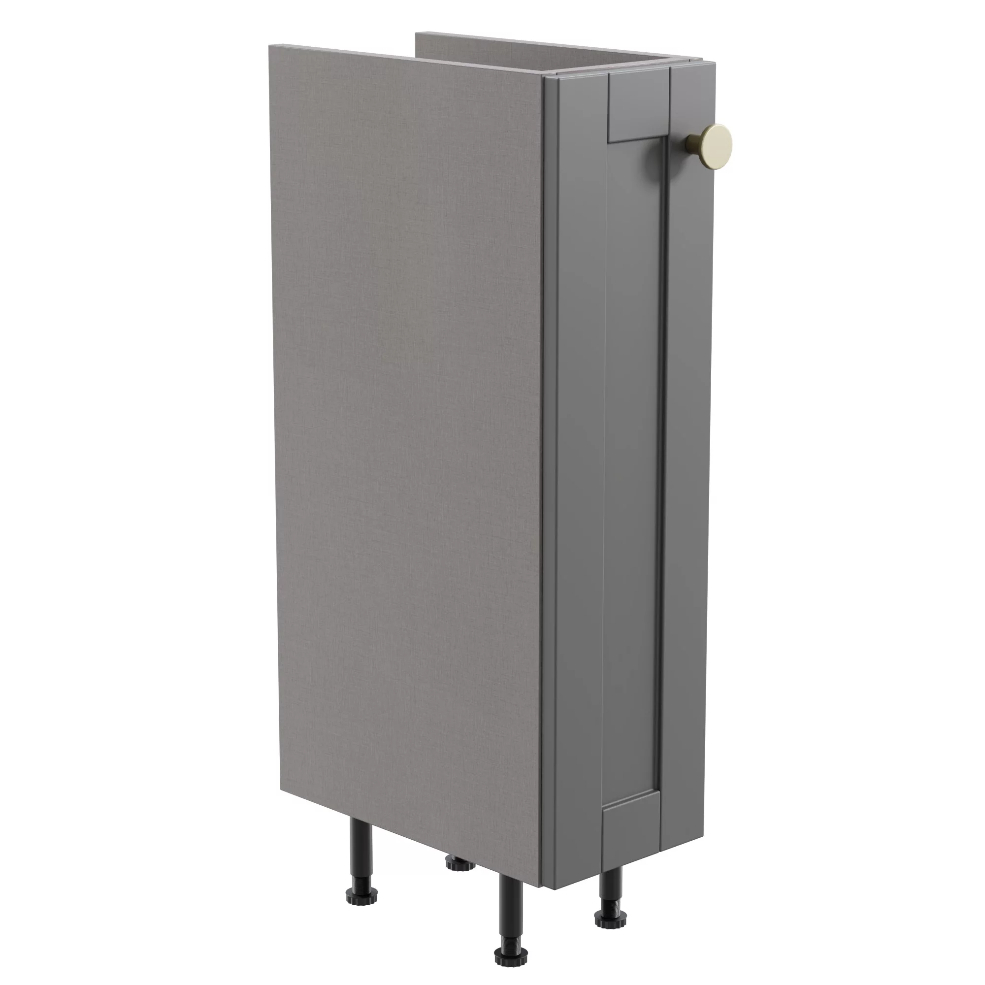 Ashford Matt Dusty Grey Shaker Freestanding Base Unit (W)195mm (H)820mm 1 Ashford Matt Dusty Grey Shaker Freestanding Base Unit (W)195mm (H)820mm