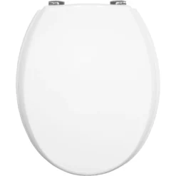 Bemis Denver White Sta-tite Bottom Fix Toilet Seat