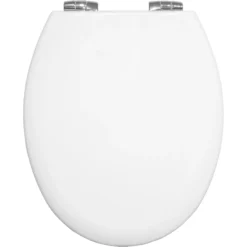 Bemis New York White Sta-tite Bottom Fix Soft Close Toilet Seat