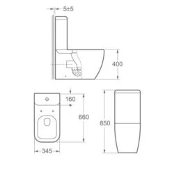 Cooke & Lewis Affini White Close-coupled Toilet With Soft Close Seat -Ideal Standard Shop cooke lewis affini white close coupled toilet with soft close seat5397007210316 18bq