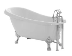 Cooke & Lewis Duchess Oval White Freestanding 2 Tap Hole Bath (L)1700mm (W)630mm
