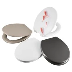 Cooke & Lewis Genoa Grey Standard Soft Close Toilet Seat -Ideal Standard Shop cooke lewis genoa grey standard soft close toilet seat3663602904069 09c