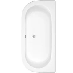 Cooke & Lewis Helena Oval Curved Bath & Panel Set, (L)1700mm (W)800mm -Ideal Standard Shop cooke lewis helena oval curved bath panel set l 1700mm w 800mm3663602248170 02c