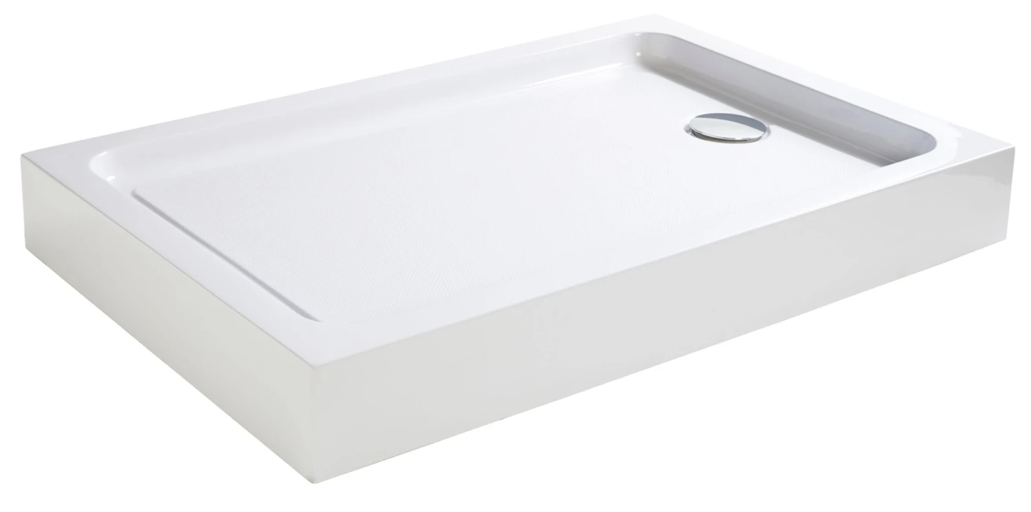 Cooke & Lewis Lagan Rectangular Shower Tray (L)1000mm (W)800mm (H)150mm 2 Cooke & Lewis Lagan Rectangular Shower Tray (L)1000mm (W)800mm (H)150mm - Image 2