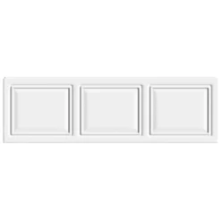 Cooke & Lewis Pienza Deco Gloss White Straight Front Bath Panel (W)1700mm