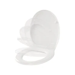Cooke & Lewis Serina White Raised Soft Close Toilet Seat -Ideal Standard Shop cooke lewis serina white raised soft close toilet seat5397007181449 37c BQ