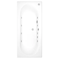 Cooke & Lewis Whirlpool White 8 Jet Air Spa