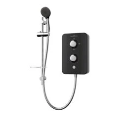 Gainsborough Slim Duo Piano Black Electric Shower, 8.5W