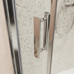 GoodHome Beloya Right-handed Offset Quadrant Shower Enclosure & Tray With Corner Entry Double Sliding Door (W)1000mm (D)800mm -Ideal Standard Shop goodhome beloya right handed offset quadrant shower enclosure tray with corner entry double sliding door w 1000mm d 800mm5059340136455 36i