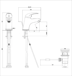 GoodHome Blyth Basin Mono Mixer Tap -Ideal Standard Shop goodhome blyth basin mono mixer tap5059340214313 01t bq