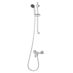 GoodHome Blyth Single-spray Pattern Chrome Effect Without Thermostat Mixer Shower