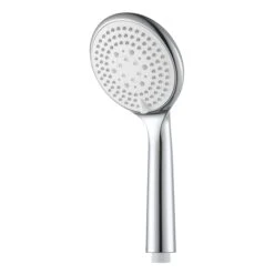 GoodHome Cavally 3-spray Pattern White Chrome Effect Shower Head