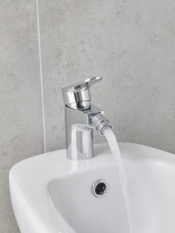 GoodHome Cavally Standard Gloss Chrome Effect Round Deck-mounted Manual Bidet Mono Mixer Tap -Ideal Standard Shop goodhome cavally standard gloss chrome effect round deck mounted manual bidet mono mixer tap3663602300229 22i