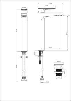 GoodHome Cavally Tall Gloss Chrome Effect Round Deck-mounted Manual Sink Or Worktop Mono Mixer Tap -Ideal Standard Shop goodhome cavally tall gloss chrome effect round deck mounted manual sink or worktop mono mixer tap3663602300069 01t