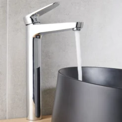 GoodHome Cavally Tall Gloss Chrome Effect Round Deck-mounted Manual Sink Or Worktop Mono Mixer Tap -Ideal Standard Shop goodhome cavally tall gloss chrome effect round deck mounted manual sink or worktop mono mixer tap3663602300069 03i