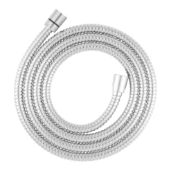 GoodHome Chrome Effect Polyvinyl Chloride (PVC) & Stainless Steel Shower Hose, (L)2m