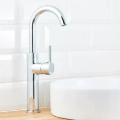 GoodHome Coggia Tall Basin Mono Mixer Tap -Ideal Standard Shop goodhome coggia tall basin mono mixer tap5059340214542 01i bq