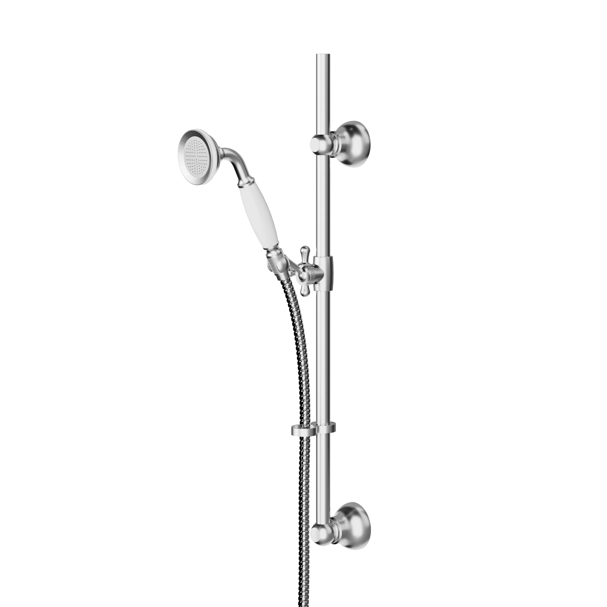 GoodHome Etel Chrome Effect Single-spray Pattern Wall-mounted Shower Kit 1 GoodHome Etel Chrome Effect Single-spray Pattern Wall-mounted Shower Kit