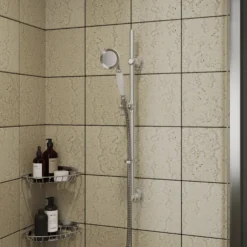 GoodHome Etel Chrome Effect Single-spray Pattern Wall-mounted Shower Kit 7 GoodHome Etel Chrome Effect Single-spray Pattern Wall-mounted Shower Kit -Ideal Standard Shop goodhome etel chrome effect single spray pattern wall mounted shower kit5059340162263 01i