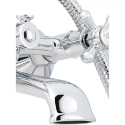 GoodHome Etel Chrome Traditional Double Bath Pillar Tap 7 GoodHome Etel Chrome Traditional Double Bath Pillar Tap -Ideal Standard Shop goodhome etel chrome traditional double bath pillar tap3663602665090 36i