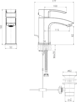 GoodHome Hopa Basin Mono Mixer Tap -Ideal Standard Shop goodhome hopa basin mono mixer tap5059340214306 01t bq