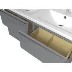 GoodHome Imandra & Mila Grey Wall-mounted Vanity Unit & Basin Set (W)1204mm 11 GoodHome Imandra & Mila Grey Wall-mounted Vanity Unit & Basin Set (W)1204mm -Ideal Standard Shop goodhome imandra mila grey wall mounted vanity unit basin set w 1204mm3663602313021 04c bq