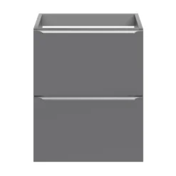 Ideal Standard Shop -Ideal Standard Shop goodhome imandra slimline gloss grey wall mounted bathroom cabinet h 60cm w 50cm5059340393063 02c