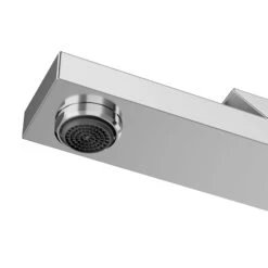 GoodHome Kolima Chrome Medium Square Deck-mounted Manual Basin Mono Mixer Tap -Ideal Standard Shop goodhome kolima chrome medium square deck mounted manual basin mono mixer tap5059340583112 36c