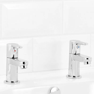 GoodHome Lecci Contemporary Basin Pillar Tap 3 GoodHome Lecci Contemporary Basin Pillar Tap - Image 3