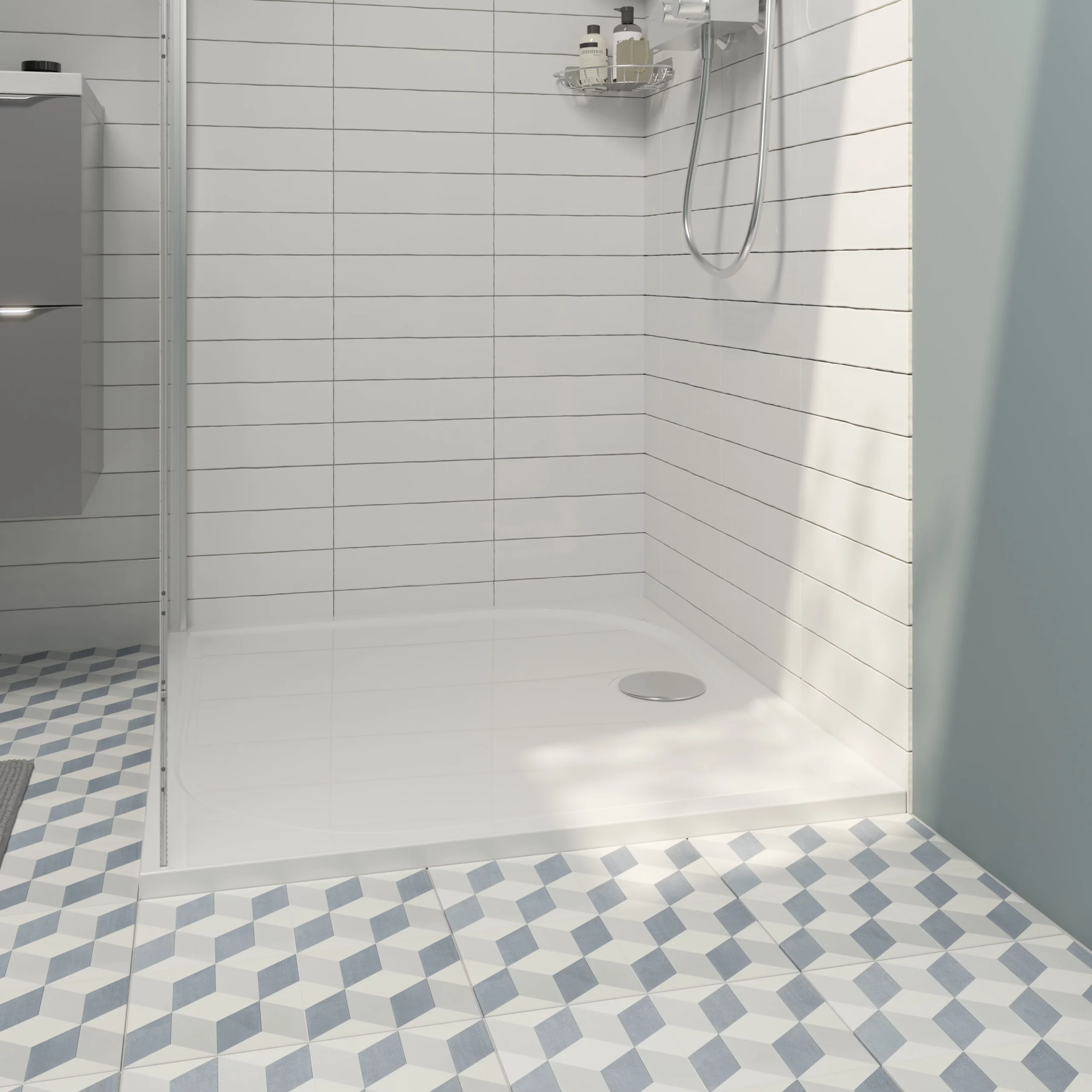GoodHome Limski Rectangular Shower Tray (L)900mm (W)1200mm (H)28mm 6 GoodHome Limski Rectangular Shower Tray (L)900mm (W)1200mm (H)28mm - Image 6