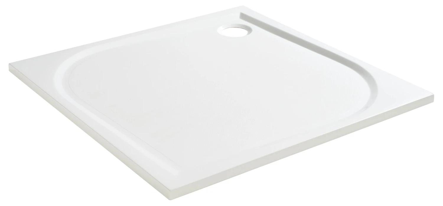 GoodHome Limski Square Shower Tray (L)760mm (W)760mm (H)28mm 2 GoodHome Limski Square Shower Tray (L)760mm (W)760mm (H)28mm - Image 2