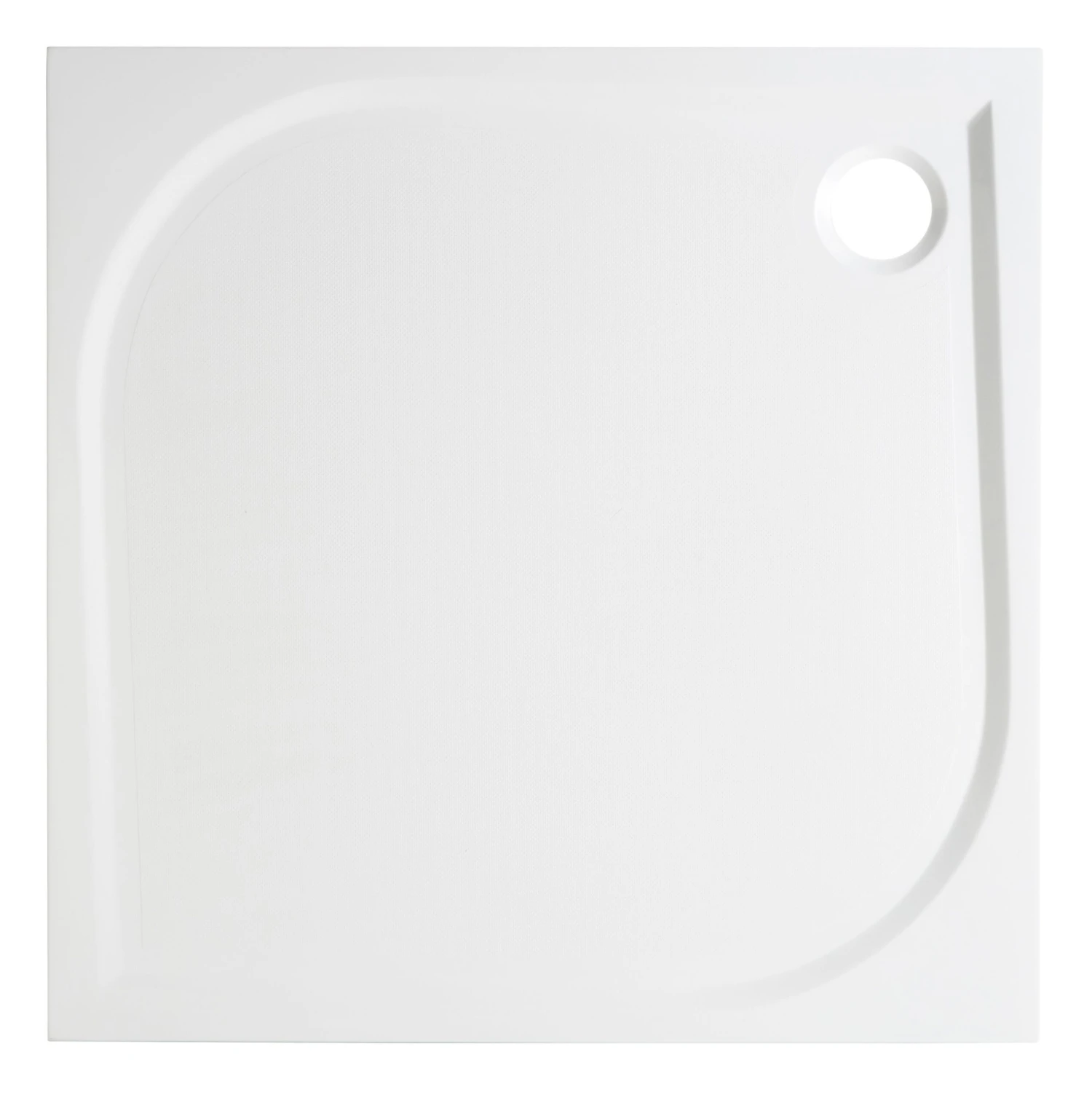 GoodHome Limski Square Shower Tray (L)760mm (W)760mm (H)28mm 1 GoodHome Limski Square Shower Tray (L)760mm (W)760mm (H)28mm