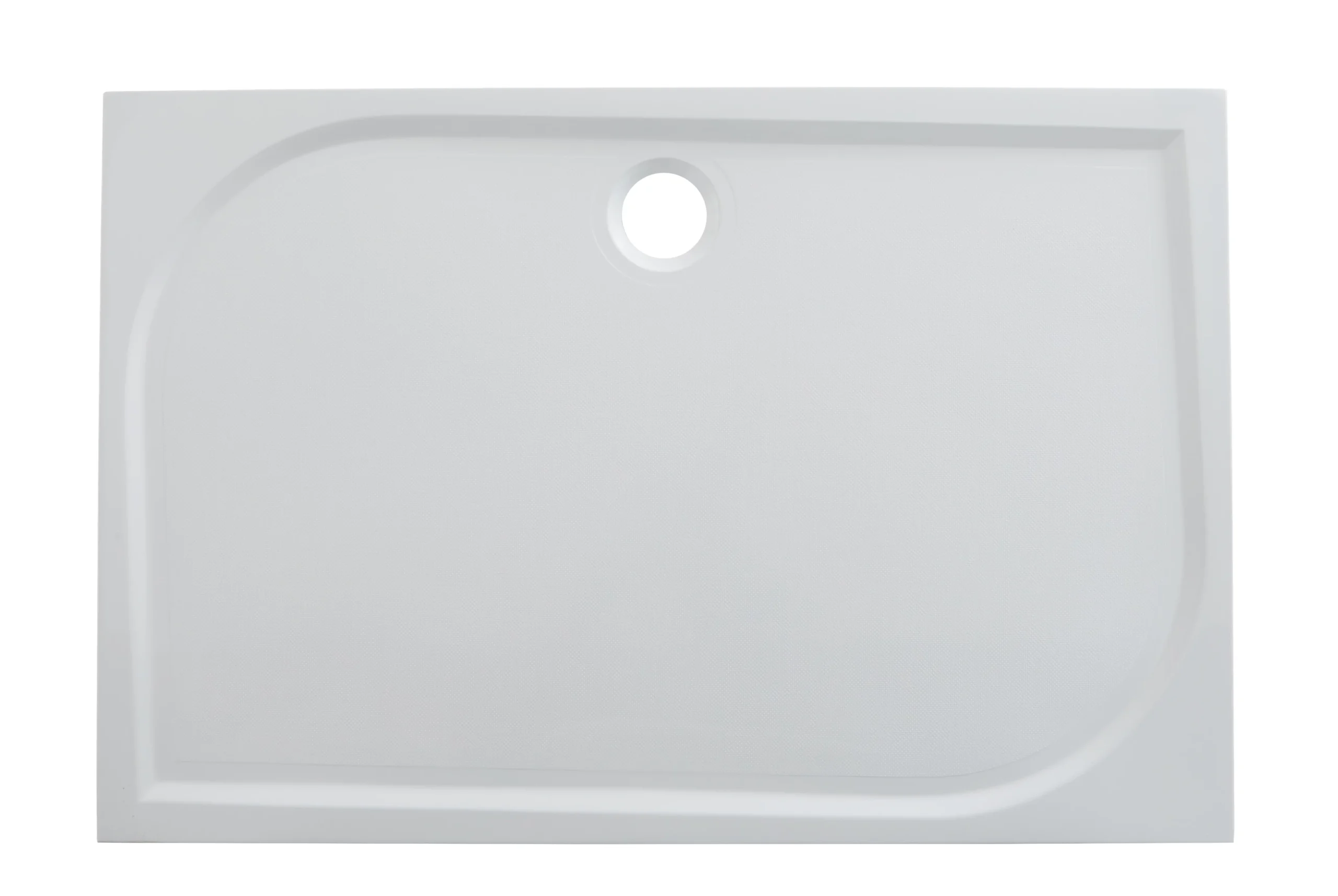 GoodHome Limsky Rectangular Shower Tray (L)700mm (W)1000mm (H)28mm 1 GoodHome Limsky Rectangular Shower Tray (L)700mm (W)1000mm (H)28mm