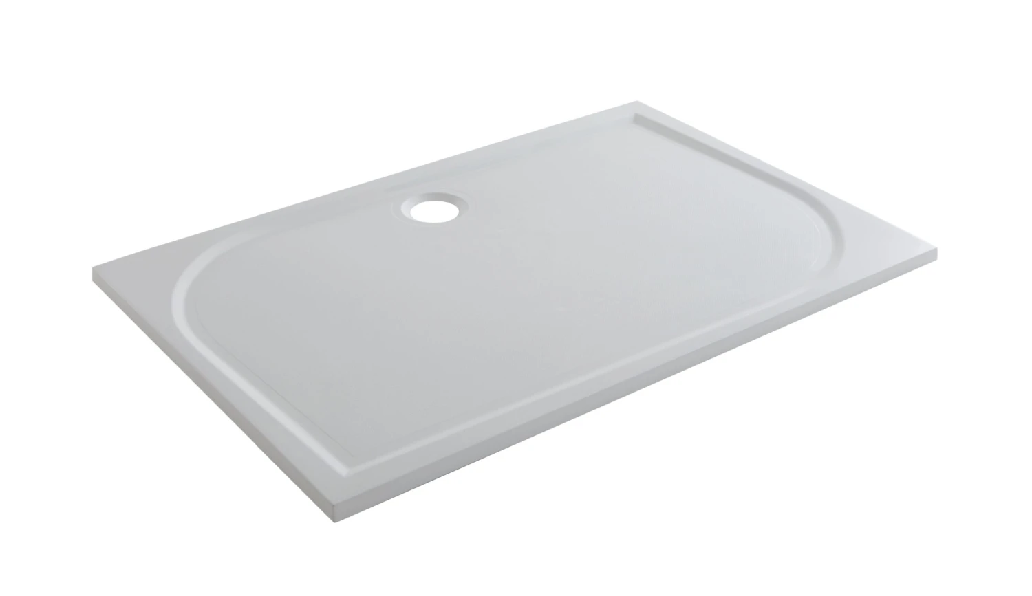 GoodHome Limsky Rectangular Shower Tray (L)700mm (W)1000mm (H)28mm 2 GoodHome Limsky Rectangular Shower Tray (L)700mm (W)1000mm (H)28mm - Image 2