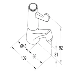 GoodHome Netley Traditional Basin Pillar Tap -Ideal Standard Shop goodhome netley traditional basin pillar tap3663602662471 01t
