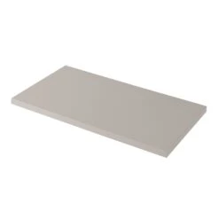 GoodHome Perma Satin Grey Square Edge MDF Bathroom Worktop 2.8cm X 45.2cm X 80.5cm