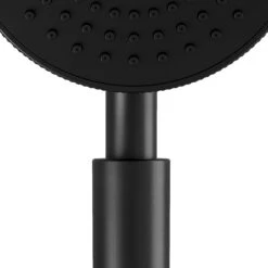 GoodHome Selenga Black Matt 5-spray Pattern Shower Head, 265mm -Ideal Standard Shop goodhome selenga black matt 5 spray pattern shower head 265mm5059340162317 36c