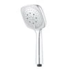 GoodHome Teesta 3-spray Pattern Chrome Effect Shower Head