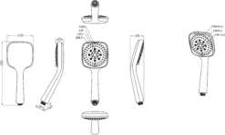 GoodHome Teesta 3-spray Pattern Chrome Effect Shower Head -Ideal Standard Shop goodhome teesta 3 spray pattern chrome effect shower head3663602299172 01t