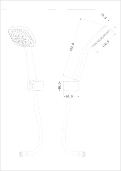 GoodHome Teesta Chrome Effect Shower Kit -Ideal Standard Shop goodhome teesta chrome effect shower kit3663602299486 01t