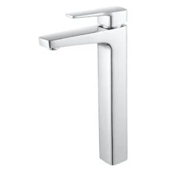 GoodHome Teesta Tall Square Deck-mounted Manual Sink Or Worktop Mono Mixer Tap