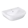 Grohe Euro Alpine White Curved Wall-mounted Cloakroom Basin (W)55cm